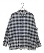 CITY LIGHTSシティー ライト）の古着「オンブレチェックシャツ」｜グレー