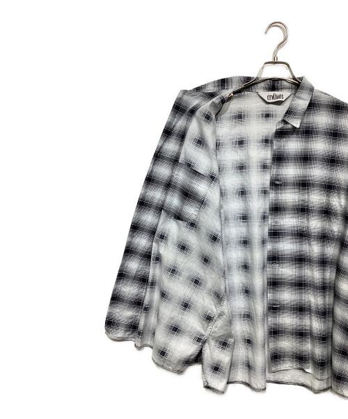 CITY LIGHTS（シティー ライト）CITY LIGHTS (シティー ライト) オンブレチェックシャツ グレー サイズ:REGULARの古着・服飾アイテム