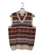 JAMIESONSジャミーソンズ）の古着「ニットベスト」｜ブラウン