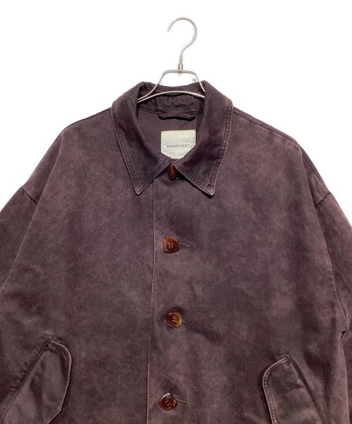 NAMACHEKO（ナマチェコ）NAMACHEKO (ナマチェコ) DAGWORTH DENIM COAT ボルドー サイズ:Sの古着・服飾アイテム