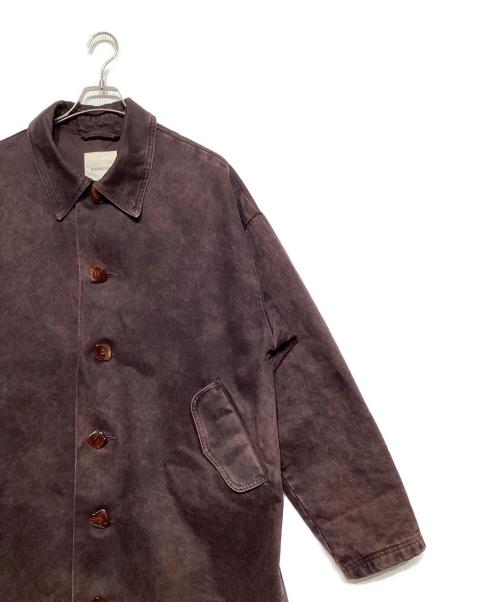 NAMACHEKO（ナマチェコ）NAMACHEKO (ナマチェコ) DAGWORTH DENIM COAT ボルドー サイズ:Sの古着・服飾アイテム