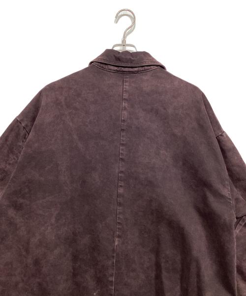NAMACHEKO（ナマチェコ）NAMACHEKO (ナマチェコ) DAGWORTH DENIM COAT ボルドー サイズ:Sの古着・服飾アイテム