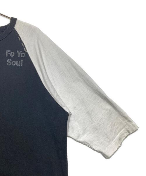 Stand Alone（スタンドアローン）Stand Alone (スタンドアローン) RAGLAN Tシャツ ブラック×ホワイト サイズ:-の古着・服飾アイテム