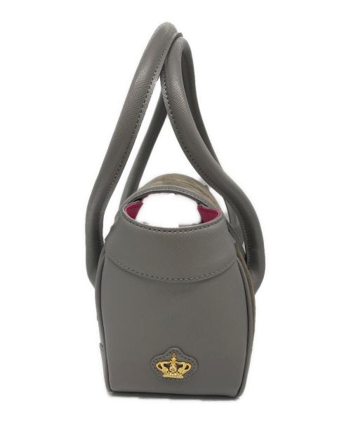 A.D.M.J.（エーディーエムジェイ）A.D.M.J. (エーディーエムジェイ) フラップトートバッグ グレー×ブラウンの古着・服飾アイテム