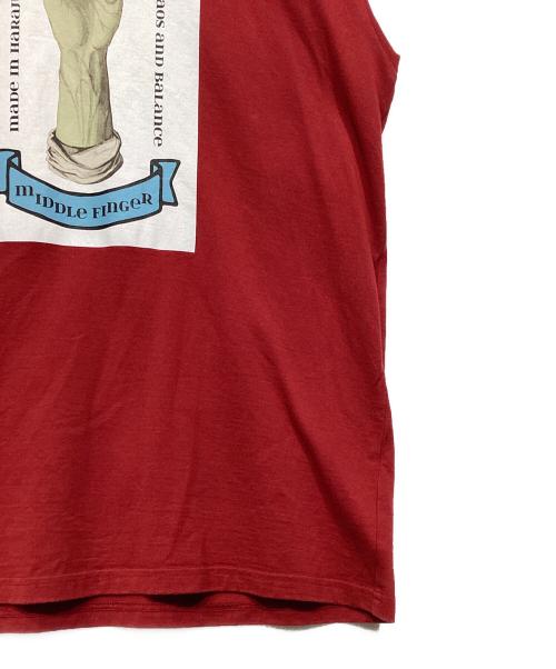 UNDERCOVER（アンダーカバー）UNDERCOVER (アンダーカバー) プリントTシャツ　UC1D3810 レッド サイズ:3の古着・服飾アイテム