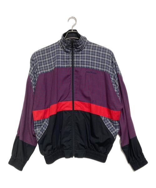 BALENCIAGA（バレンシアガ）BALENCIAGA (バレンシアガ) Poplin Check Retro Panel Wind Jacket マルチカラー サイズ:44の古着・服飾アイテム