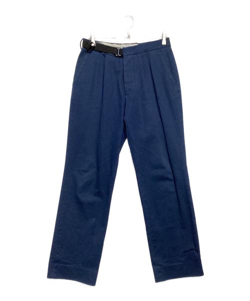 Martin Margiela14（マルタンマルジェラ14）Martin Margiela14 (マルタンマルジェラ14) ベルトデザインパンツ ブルー サイズ:46の古着・服飾アイテム