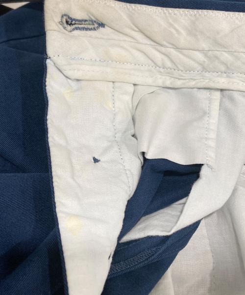 Martin Margiela14（マルタンマルジェラ14）Martin Margiela14 (マルタンマルジェラ14) ベルトデザインパンツ ブルー サイズ:46の古着・服飾アイテム