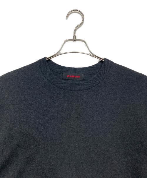 CABAN（キャバン）CABAN (キャバン) コットンカシミヤ クルーネックプルオーバー グレー サイズ:Sの古着・服飾アイテム