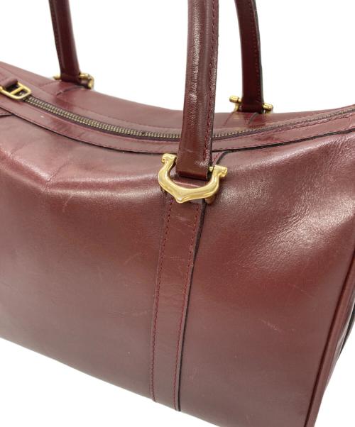 Cartier（カルティエ）Cartier (カルティエ) マストライン　ボストンバッグ レッドの古着・服飾アイテム