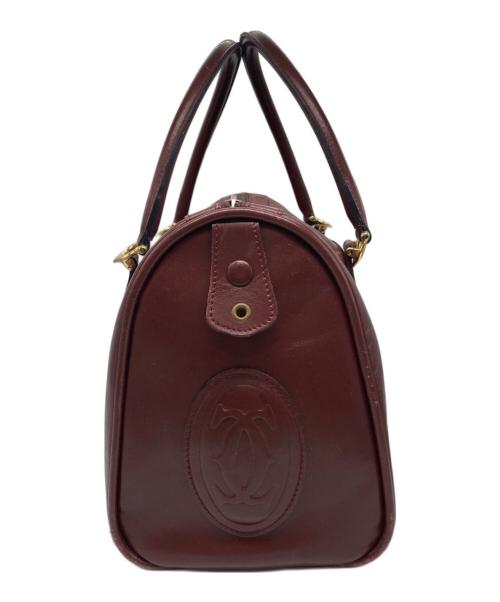 Cartier（カルティエ）Cartier (カルティエ) マストライン　ボストンバッグ レッドの古着・服飾アイテム