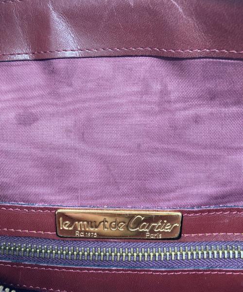 Cartier（カルティエ）Cartier (カルティエ) マストライン　ボストンバッグ レッドの古着・服飾アイテム