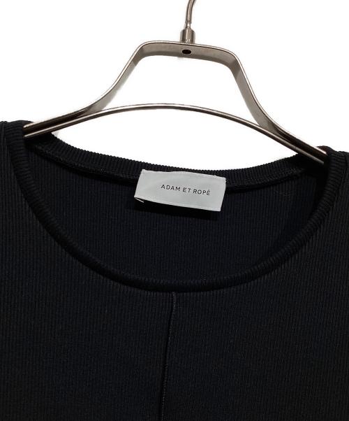 Adam et Rope（アダム エ ロペ）Adam et Rope (アダム エ ロペ) コクーンフォルムコンビワンピース ブラック サイズ:Free 未使用品の古着・服飾アイテム