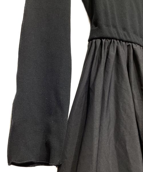 Adam et Rope（アダム エ ロペ）Adam et Rope (アダム エ ロペ) コクーンフォルムコンビワンピース ブラック サイズ:Free 未使用品の古着・服飾アイテム