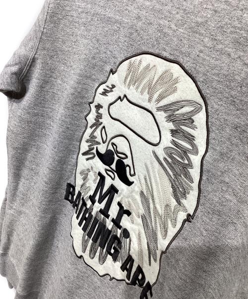 A BATHING APE（ア ベイシング エイプ）A BATHING APE (ア ベイシング エイプ) クルーネックスウェット 007SWD801001X グレー サイズ:Lの古着・服飾アイテム