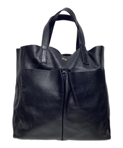 ANYA HINDMARCH（アニヤ・ハインドマーチ）ANYA HINDMARCH (アニヤハインドマーチ) トートバッグ 2314065-99 ブラックの古着・服飾アイテム