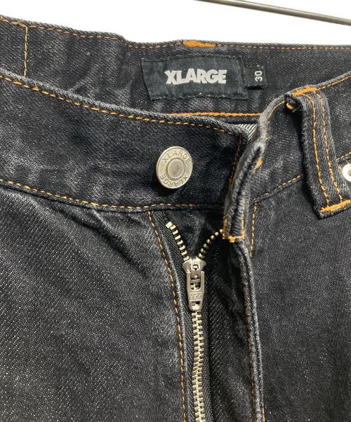X-LARGE（エクストララージ）X-LARGE (エクストララージ) EMBROIDERED DENIM CARGO PANTS　101224031013 ブラック サイズ:30の古着・服飾アイテム