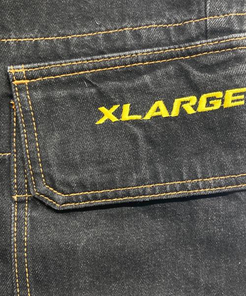 X-LARGE（エクストララージ）X-LARGE (エクストララージ) EMBROIDERED DENIM CARGO PANTS　101224031013 ブラック サイズ:30の古着・服飾アイテム
