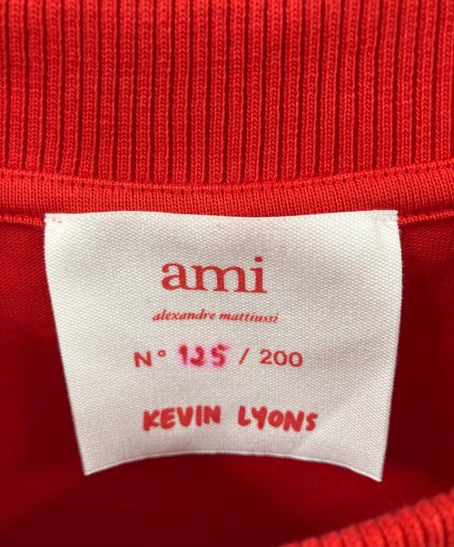 AMI Alexandre Mattiussi（アミアレクサンドルマテュッシ）AMI Alexandre Mattiussi (アミアレクサンドルマテュッシ) KEVIN LYONS (ケヴィン・ライオンズ) Tシャツ レッド サイズ:125/200の古着・服飾アイテム