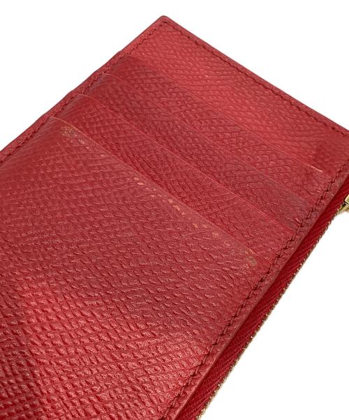 CELINE（セリーヌ）CELINE (セリーヌ) ジップ付き カード・コインケース レッドの古着・服飾アイテム