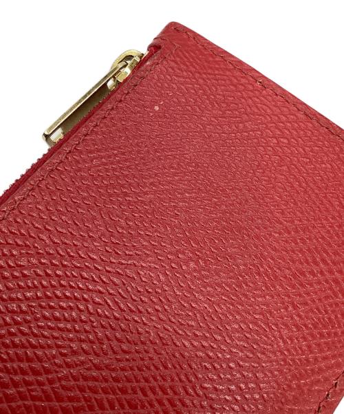 CELINE（セリーヌ）CELINE (セリーヌ) ジップ付き カード・コインケース レッドの古着・服飾アイテム