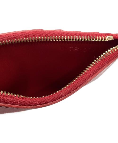 CELINE（セリーヌ）CELINE (セリーヌ) ジップ付き カード・コインケース レッドの古着・服飾アイテム