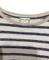 中古・古着 Saint Laurent Paris (サンローランパリ) ボーダーTシャツ　683806 ホワイト×ブルー サイズ:M：12000円