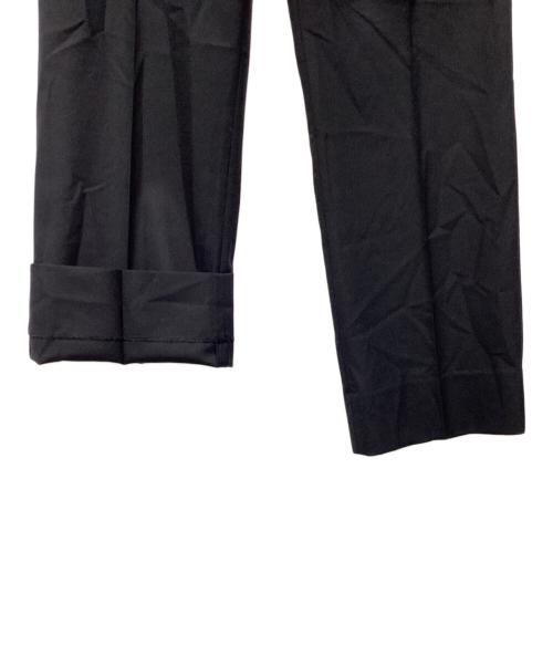 H BEAUTY&YOUTH（エイチ ビューティー&ユース）H BEAUTY&YOUTH (エイチ ビューティー&ユース) TROPICAL WOOL STRAIGHT PANTS 1214-177-8792 ブラック サイズ:Mの古着・服飾アイテム