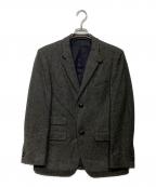 MARGARET HOWELLマーガレットハウエル）の古着「ヘリンボーン ツイード テーラードジャケット　579-220912」｜グレー