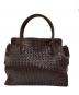 BOTTEGA VENETA（ボッテガベネタ）の古着「イントレチャートハンドバッグ」｜ブラウン