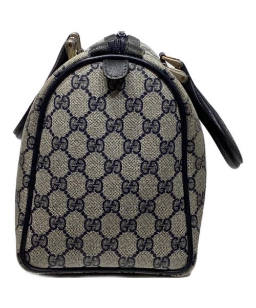 GUCCI（グッチ）GUCCI (グッチ) ボストンバッグ ネイビーの古着・服飾アイテム