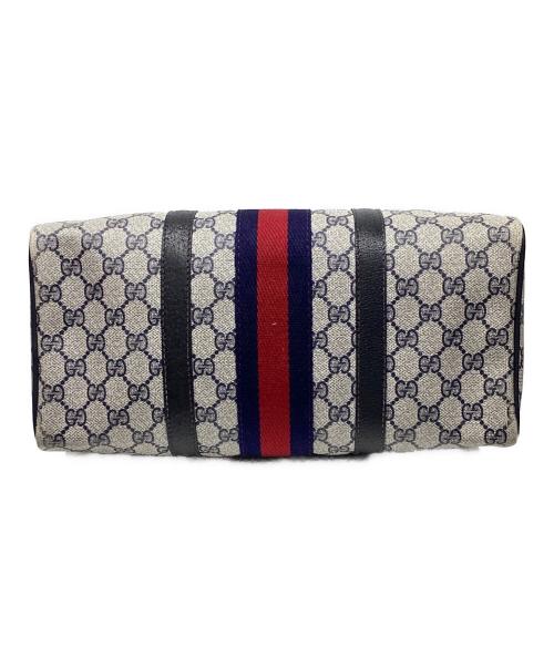 GUCCI（グッチ）GUCCI (グッチ) ボストンバッグ ネイビーの古着・服飾アイテム