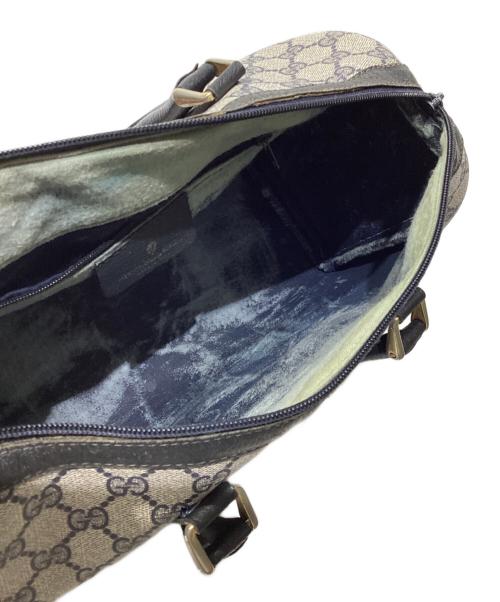 GUCCI（グッチ）GUCCI (グッチ) ボストンバッグ ネイビーの古着・服飾アイテム