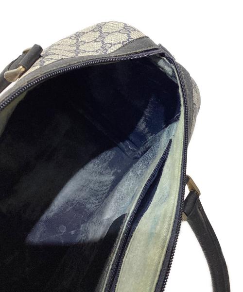 GUCCI（グッチ）GUCCI (グッチ) ボストンバッグ ネイビーの古着・服飾アイテム