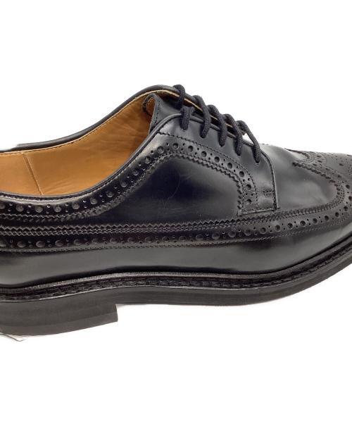 berwick（バーウィック）berwick (バーウィック) ウィングチップシューズ　5278 ブラック サイズ:UK5 1/2の古着・服飾アイテム