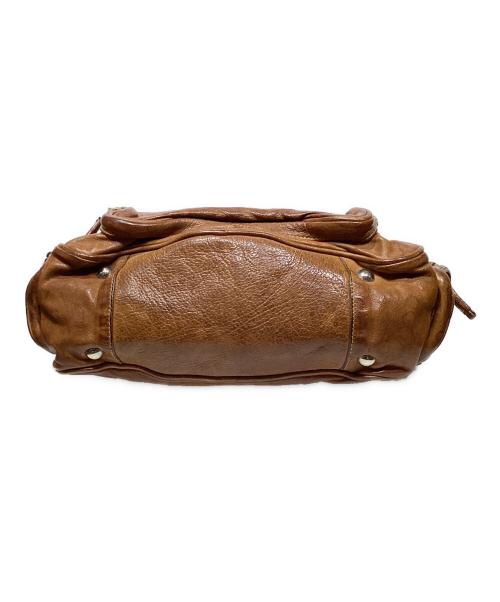 PRADA（プラダ）PRADA (プラダ) マルチポケット ウォッシュドレザー ショルダーバッグ　BR2804 ブラウンの古着・服飾アイテム