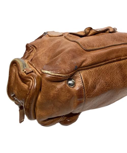 PRADA（プラダ）PRADA (プラダ) マルチポケット ウォッシュドレザー ショルダーバッグ　BR2804 ブラウンの古着・服飾アイテム