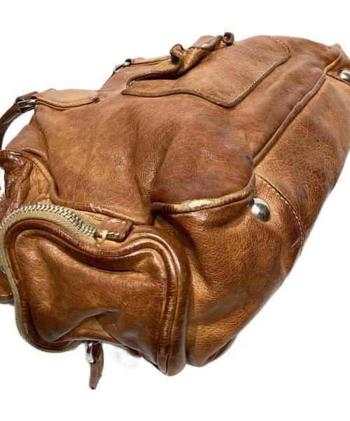 PRADA（プラダ）PRADA (プラダ) マルチポケット ウォッシュドレザー ショルダーバッグ　BR2804 ブラウンの古着・服飾アイテム