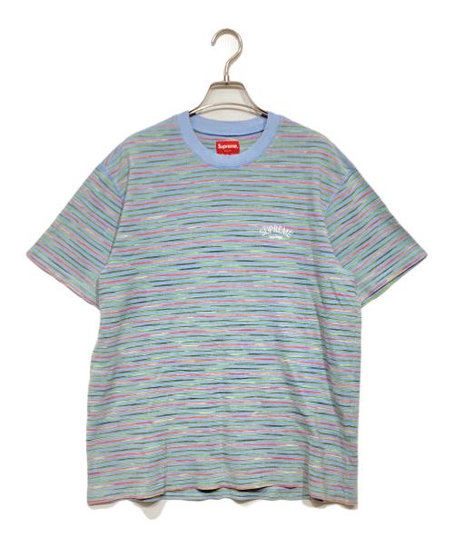 SUPREME（シュプリーム）SUPREME (シュプリーム) Stripe Thermal S/S TOP スカイブルー サイズ:Sの古着・服飾アイテム