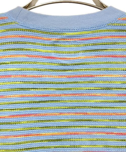 SUPREME（シュプリーム）SUPREME (シュプリーム) Stripe Thermal S/S TOP スカイブルー サイズ:Sの古着・服飾アイテム