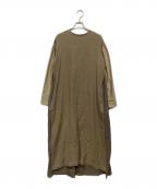 COSMIC WONDERコズミックワンダー）の古着「異素材切替ワンピース　10CW17199」｜ベージュ