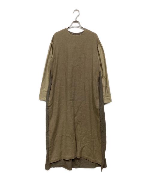 COSMIC WONDER（コズミックワンダー）COSMIC WONDER (コズミックワンダー) 異素材切替ワンピース　10CW17199 ベージュ サイズ:1の古着・服飾アイテム