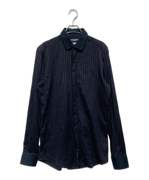 DOLCE & GABBANA（ドルチェ＆ガッバーナ）DOLCE & GABBANA (ドルチェ＆ガッバーナ) 長袖シャツ　G5393T ブラック サイズ:16/41の古着・服飾アイテム