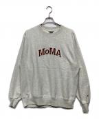Champion×MoMAチャンピオン×モマ）の古着「リバースウィーブスウェット」｜ライトグレー