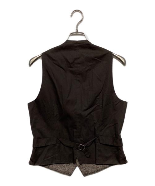 LARDINI（ラルディーニ）LARDINI (ラルディーニ) ツイードジレ ブラウン サイズ:46の古着・服飾アイテム