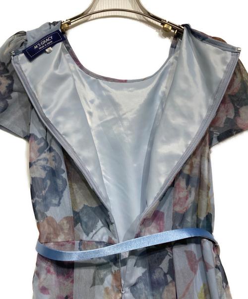 M'S GRACY（エムズグレイシー）M'S GRACY (エムズグレイシー) チュールプリントドレス スカイブルー サイズ:36の古着・服飾アイテム