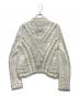 ermanno scervino (エルマノシェルビーノ) フリルジャガードジャケット ホワイト サイズ:42：12000円