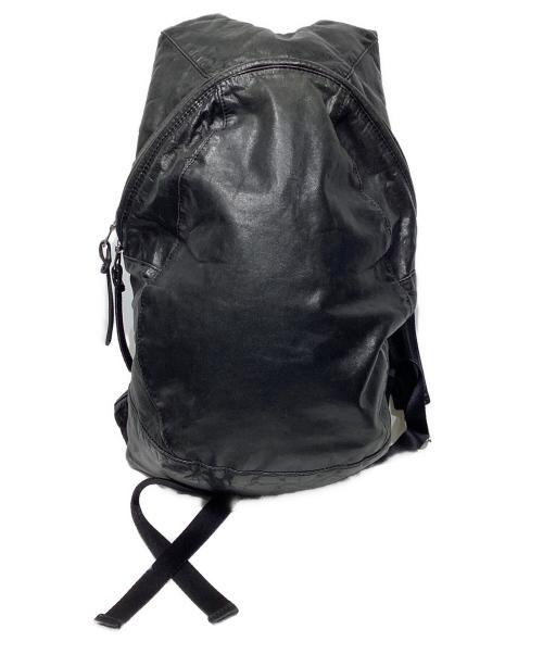 BACKLASH（バックラッシュ）BACKLASH (バックラッシュ) レザーリュック ブラックの古着・服飾アイテム