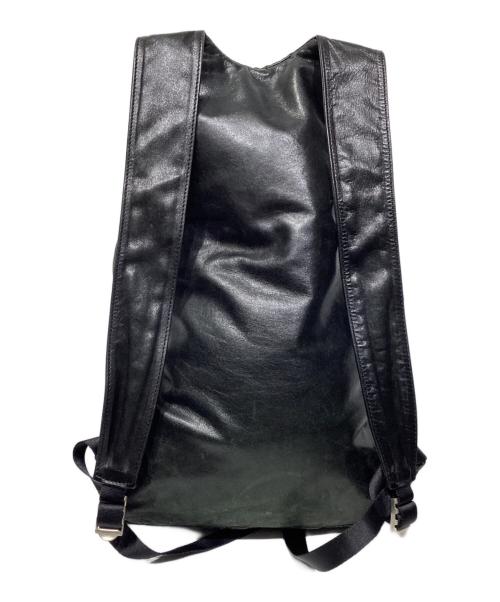 BACKLASH（バックラッシュ）BACKLASH (バックラッシュ) レザーリュック ブラックの古着・服飾アイテム
