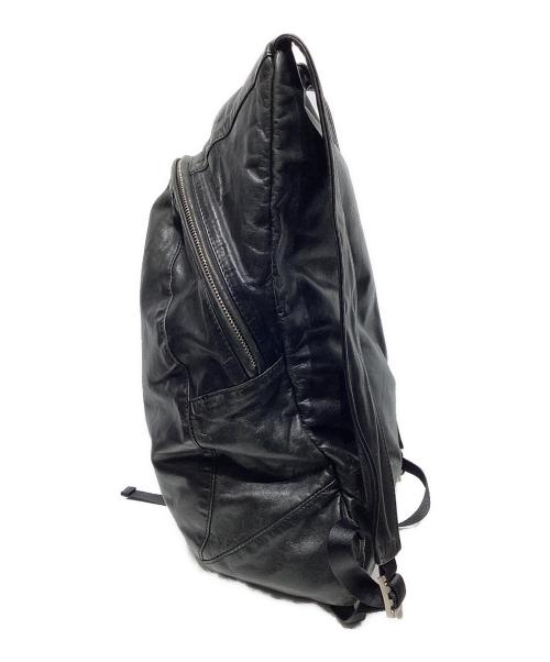 BACKLASH（バックラッシュ）BACKLASH (バックラッシュ) レザーリュック ブラックの古着・服飾アイテム